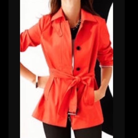 Banana Republic Jackets & Blazers - Host pick! Banana Republic Trench Coat Red w/ Belt